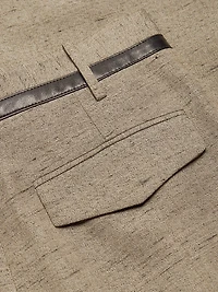 Aidan Melangé Straight-Leg Pants