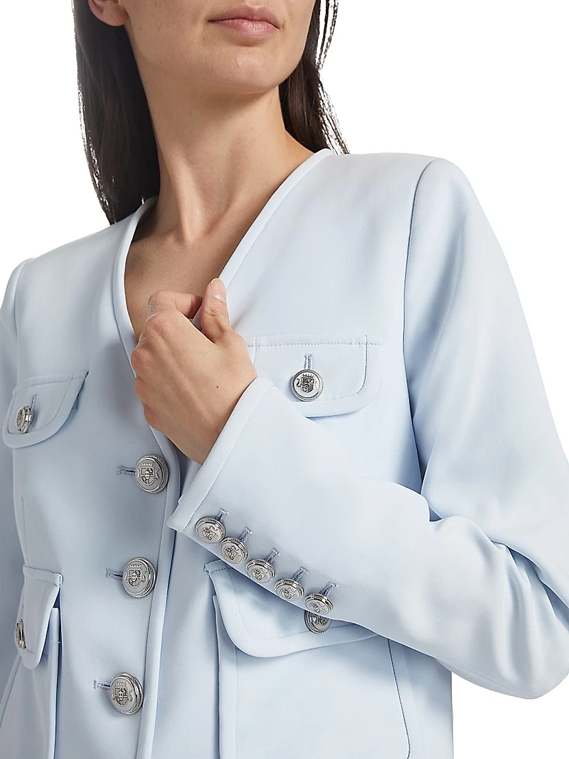 Isola Crepe V-Neck Jacket