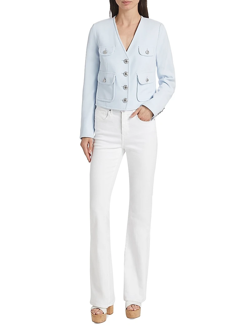 Isola Crepe V-Neck Jacket