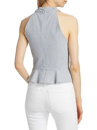 Drey Seersucker Halter Top