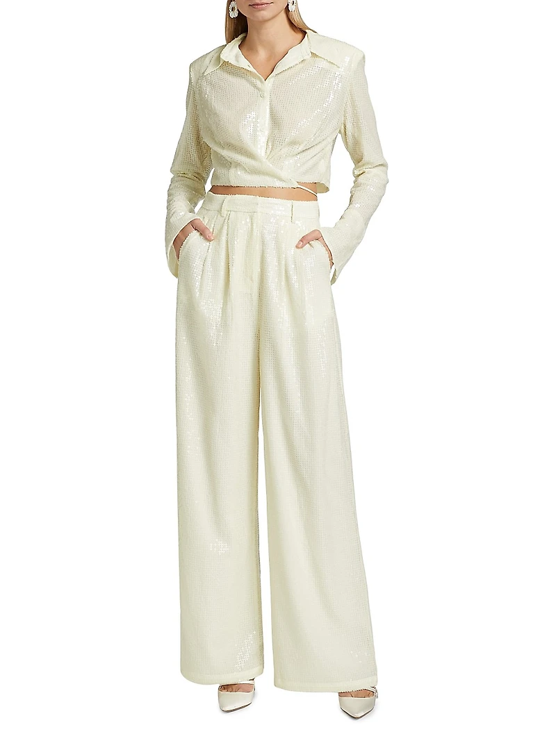 Roxanne Sequined Trousers