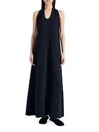 Ember Crepe Halterneck Maxi Dress