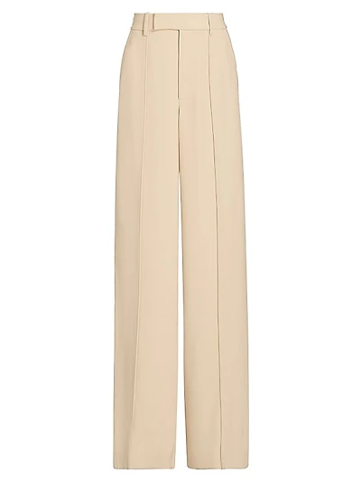 Weyes Crepe Straight-Leg Pants