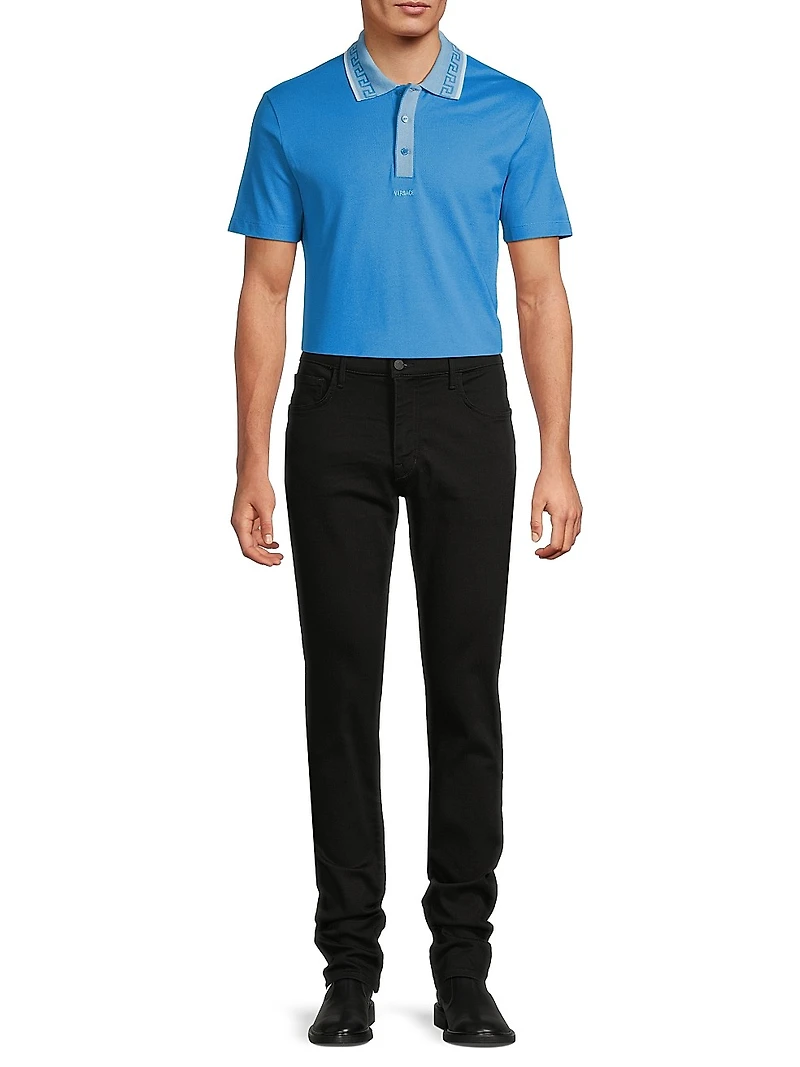 Embroidered Piqué Polo Shirt