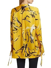 Bird Silk-Blend Shirt