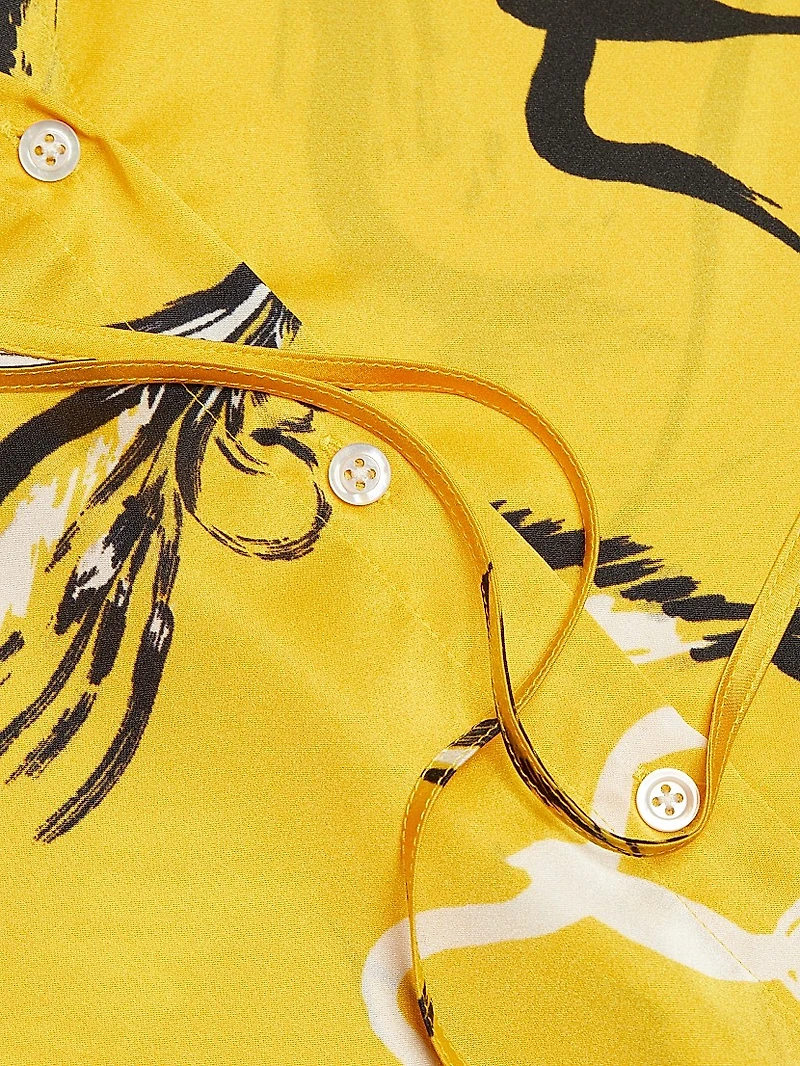 Bird Silk-Blend Shirt