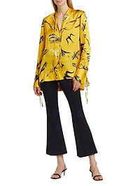 Bird Silk-Blend Shirt