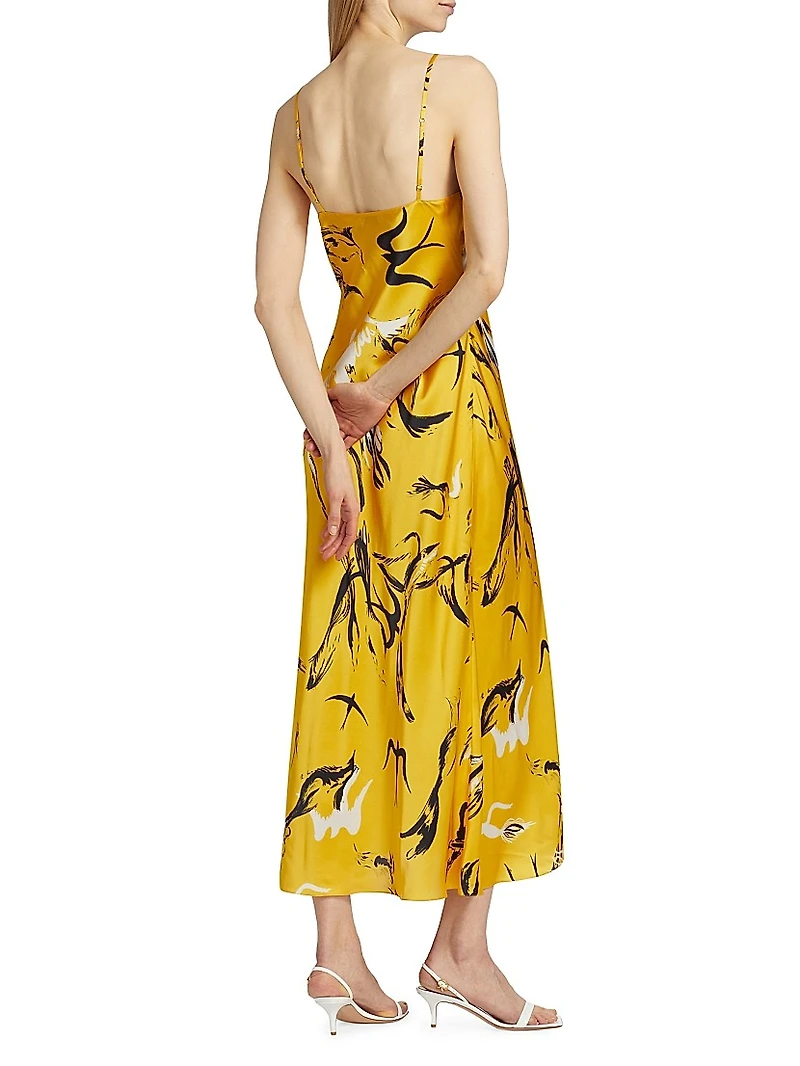 Bias-Cut Silk Satin Slipdress