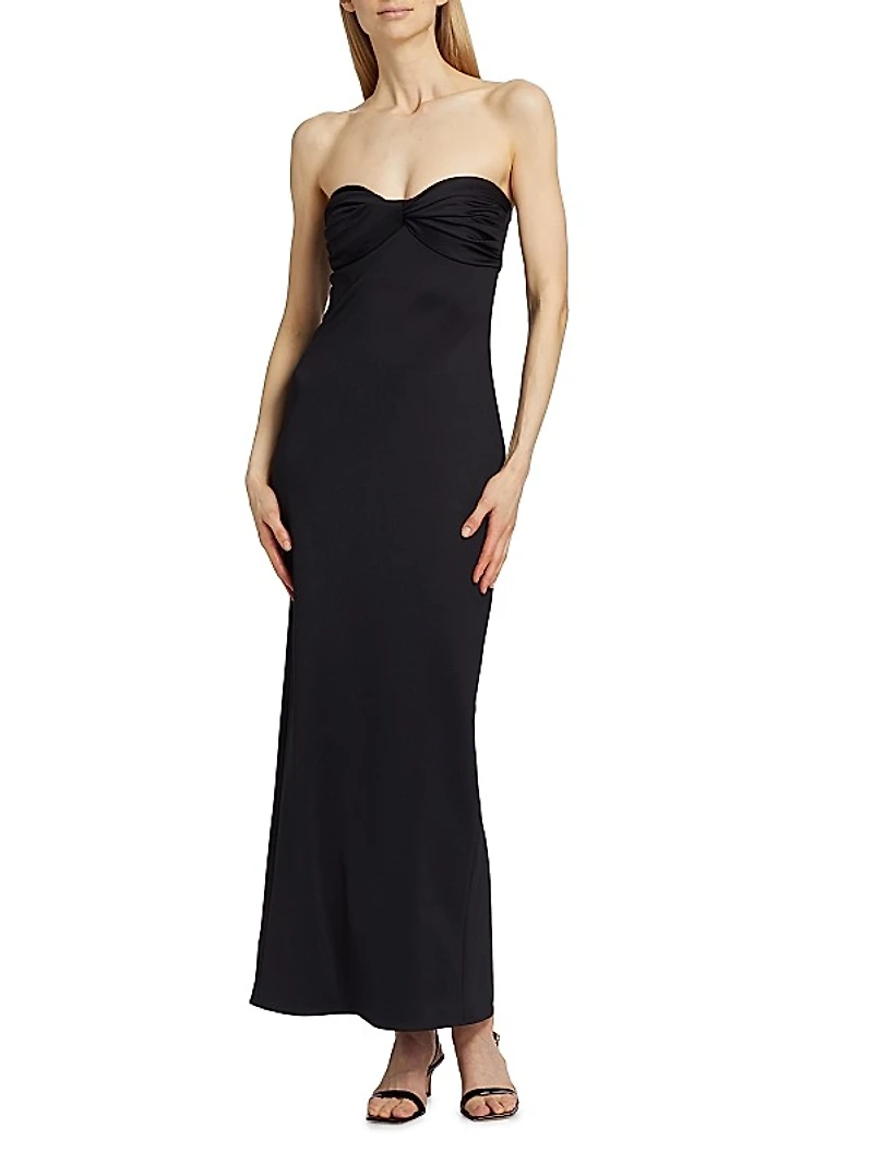 Twisted Strapless Gown