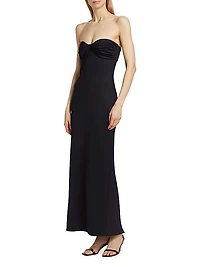 Twisted Strapless Gown