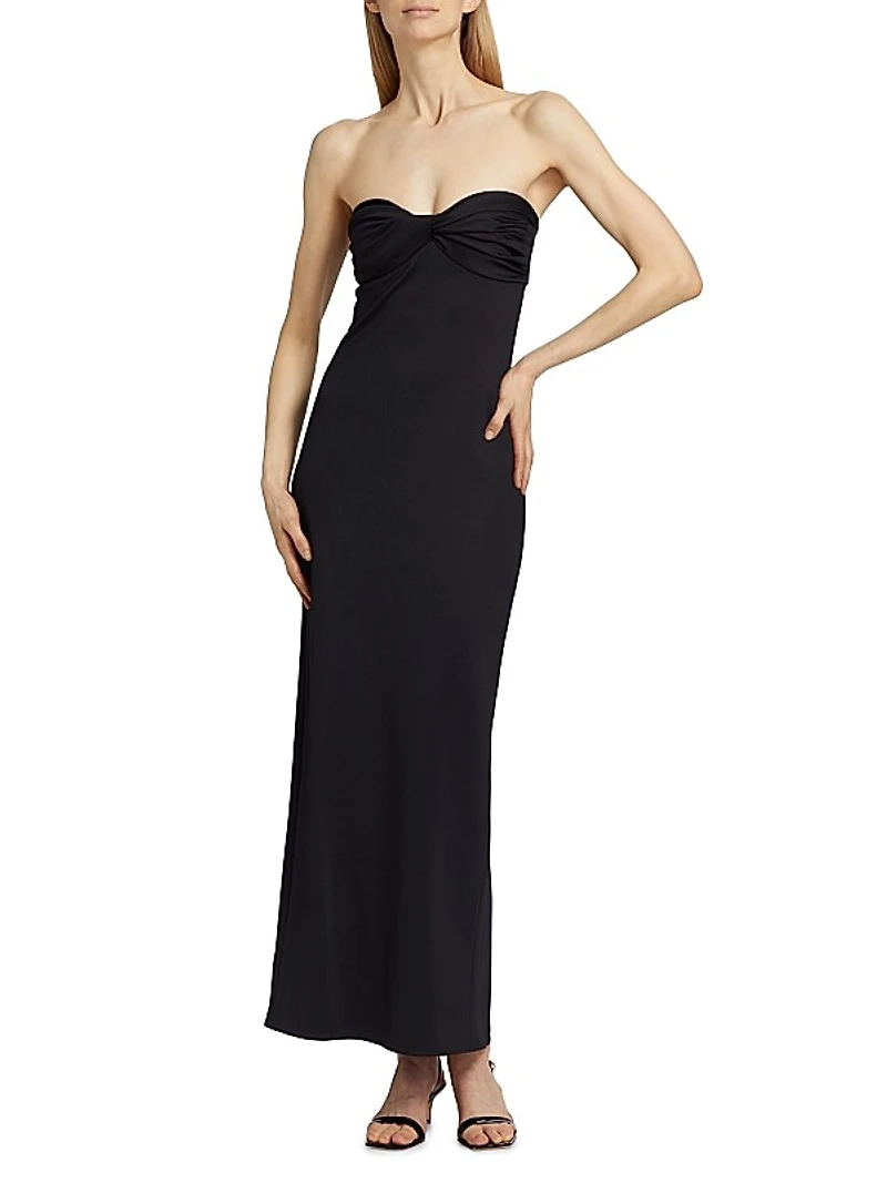 Twisted Strapless Gown