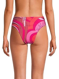Endless Summer Abstract High-Rise Bikini Bottoms
