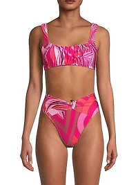 Endless Summer Abstract Bralette Bikini Top