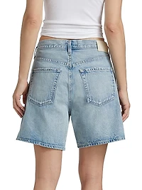 Brynn Drawstring Denim Shorts