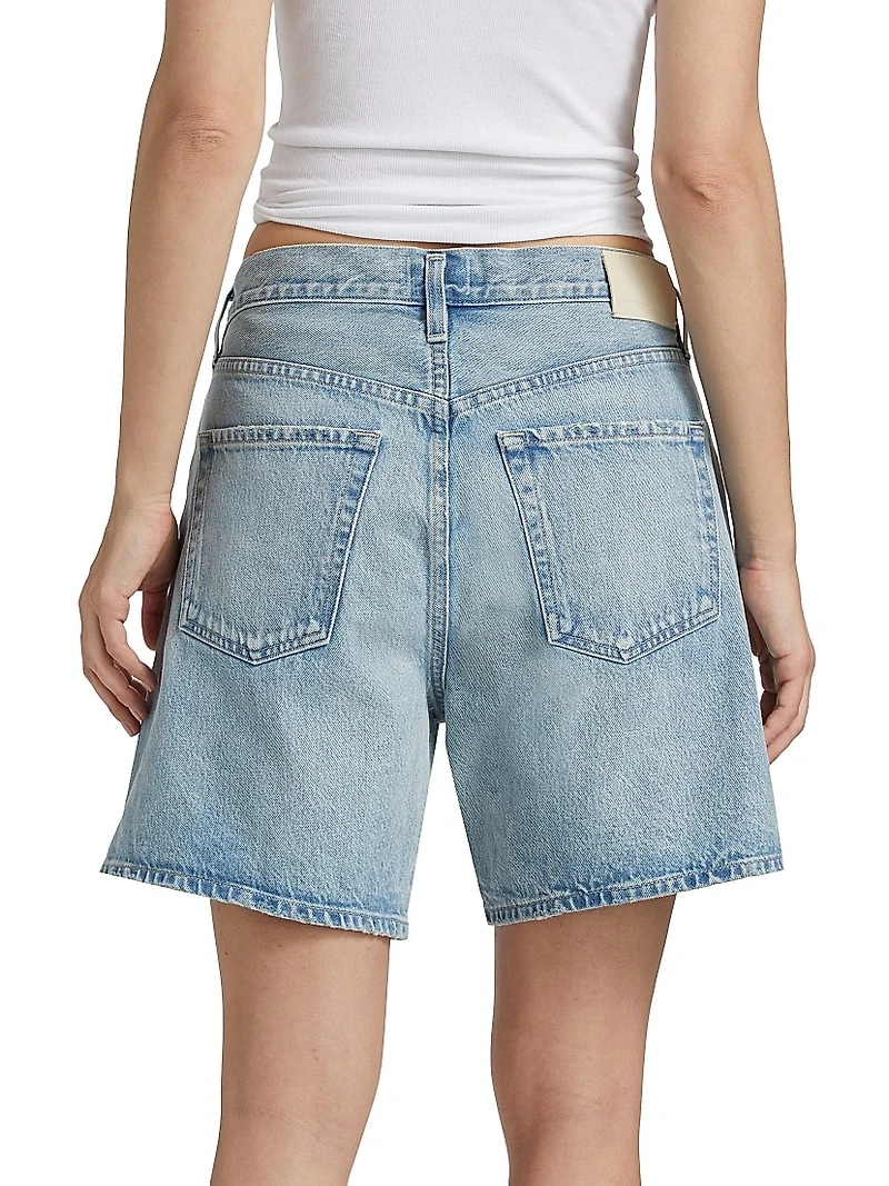 Brynn Drawstring Denim Shorts