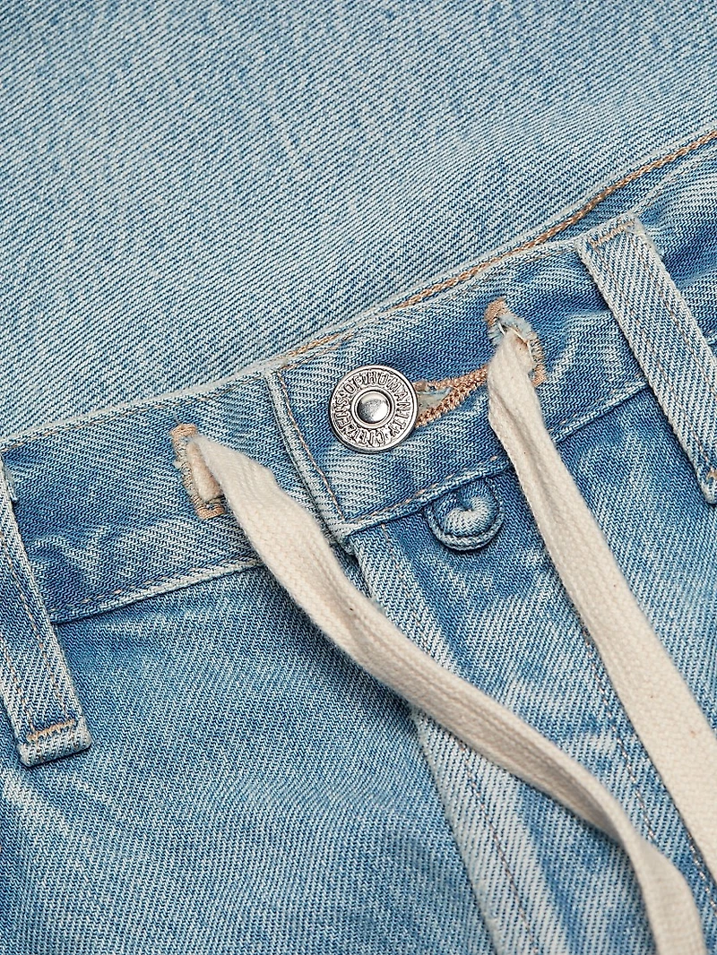 Brynn Drawstring Denim Shorts