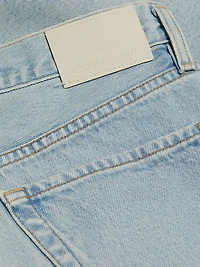 Carolina Deconstructed Knee-Length Denim Skirt