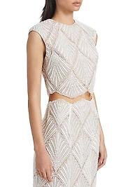 Harper Scalloped Lace Crop Top