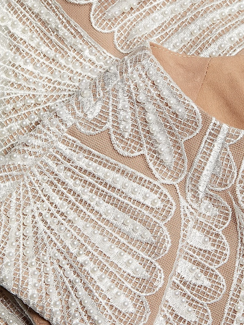 Harper Scalloped Lace Crop Top