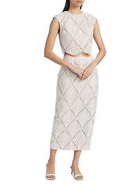 Harper Scalloped Lace Crop Top