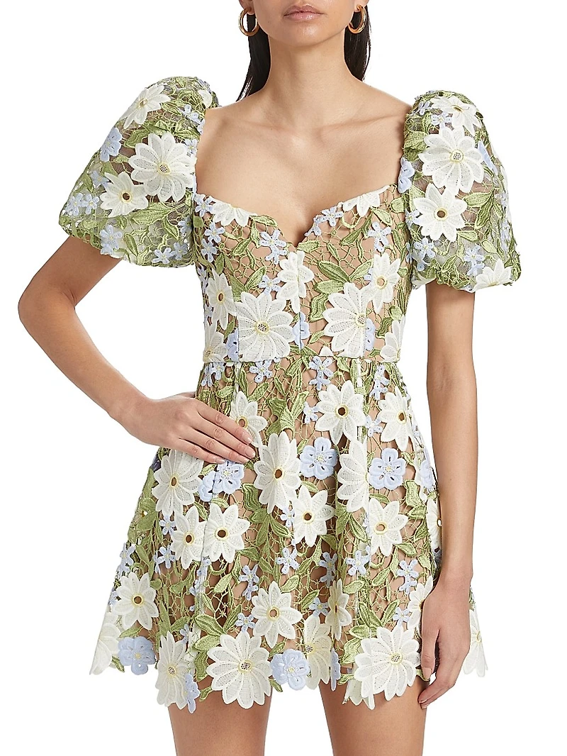 Flora Floral Lace Minidress