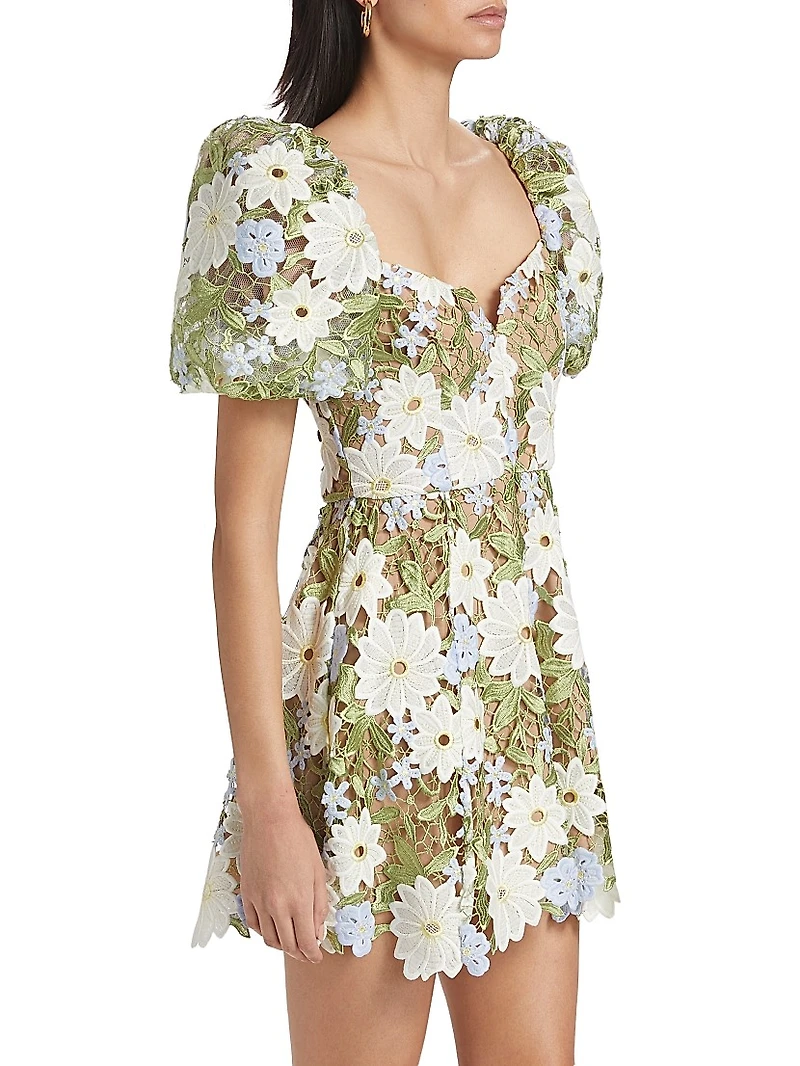 Flora Floral Lace Minidress