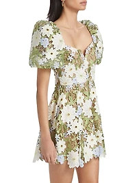 Flora Floral Lace Minidress
