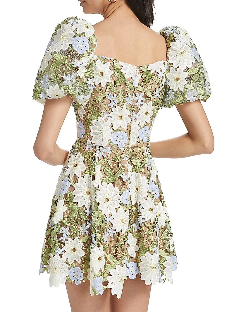 Flora Floral Lace Minidress