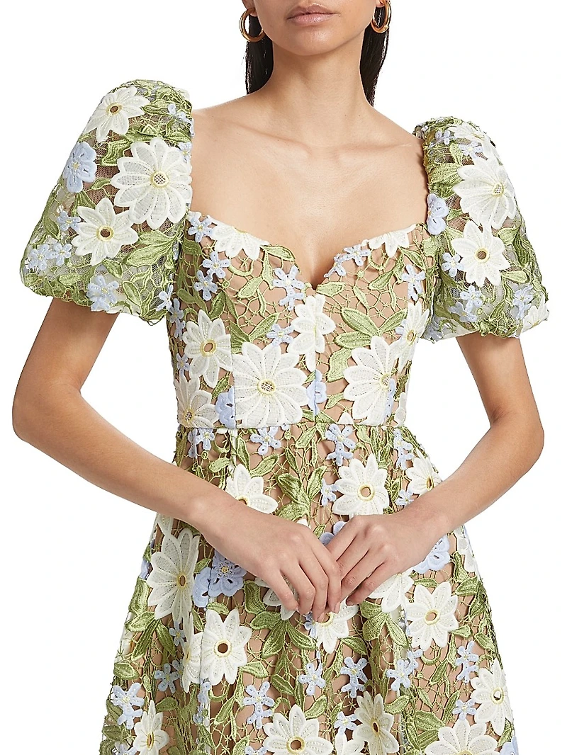 Flora Floral Lace Minidress