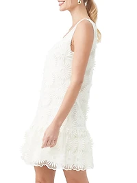 Anzu Daisy Lace Shift Minidress