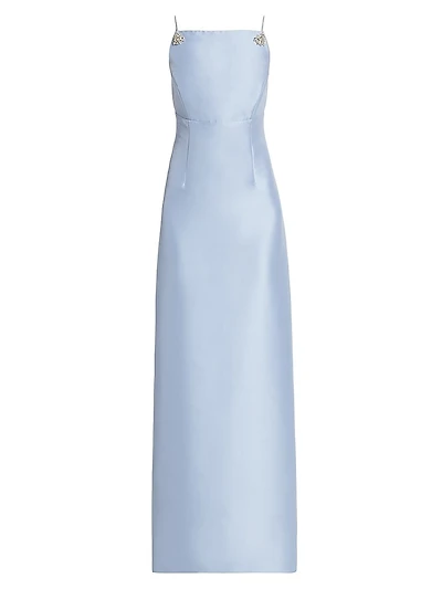 Pryce Embellished Mikado Column Gown