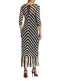 Halliday Hand-Crocheted Midi-Dress