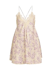 Halliday Floral Linen Swing Minidress