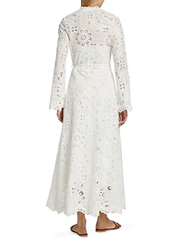 Ottie Lace Embroidered Maxi Dress