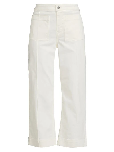 Puabi Wide-Leg Crop Jeans