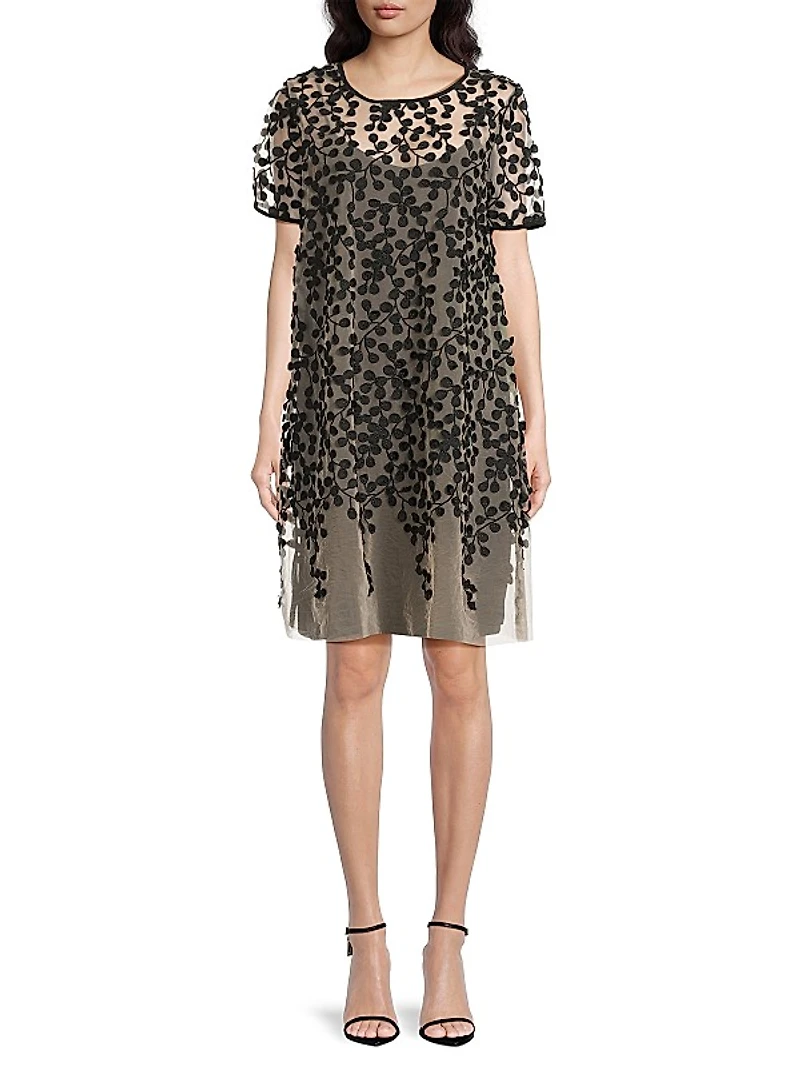 Najaf Petal Shift Minidress