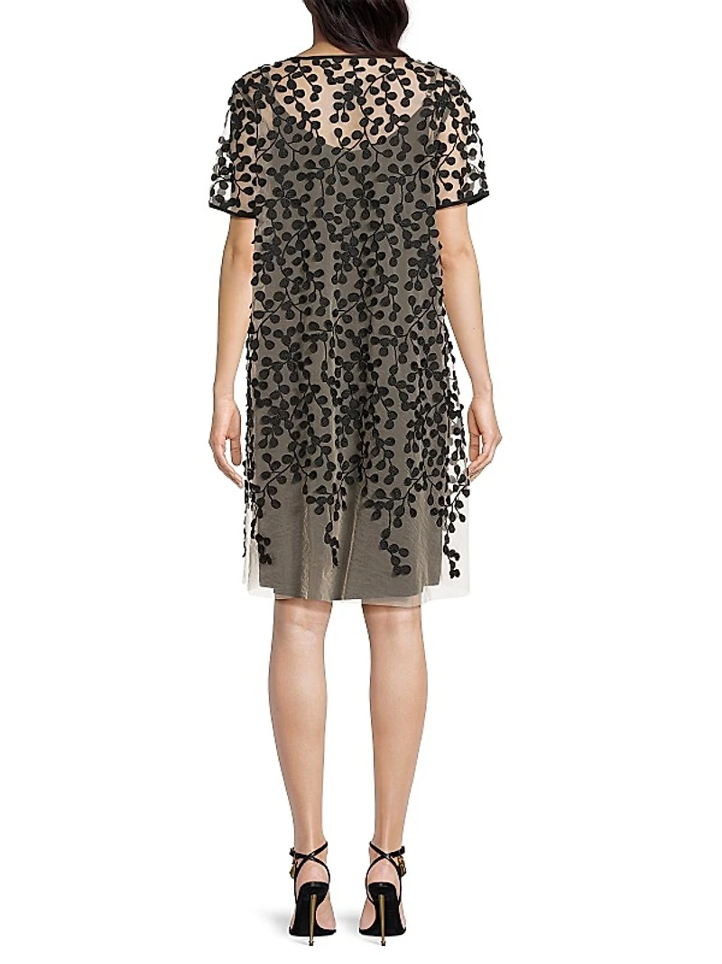 Najaf Petal Shift Minidress