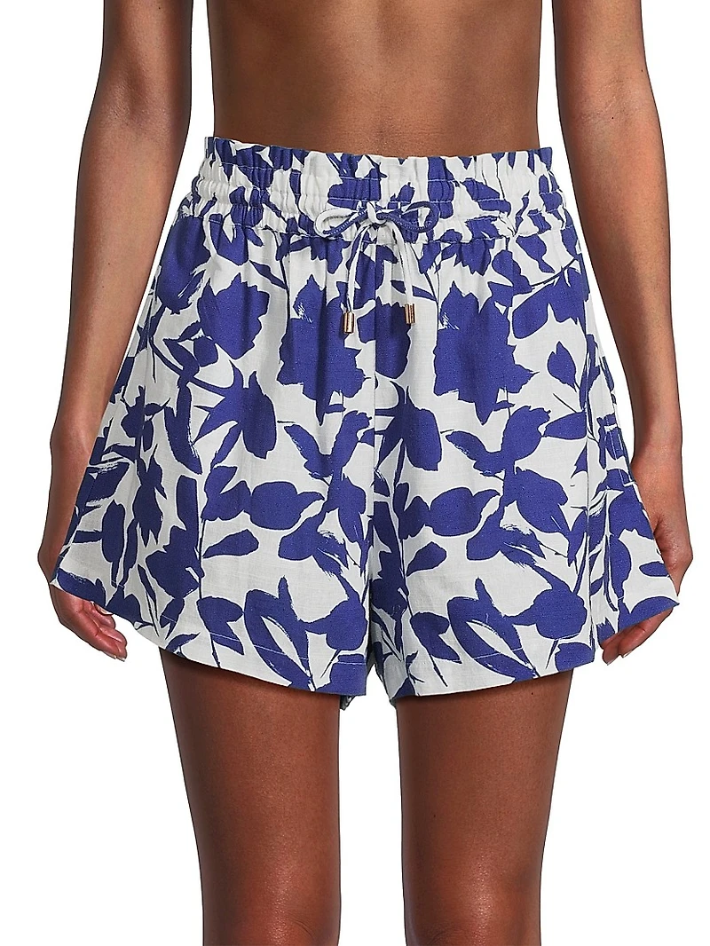 Vicki Floral Cotton Shorts