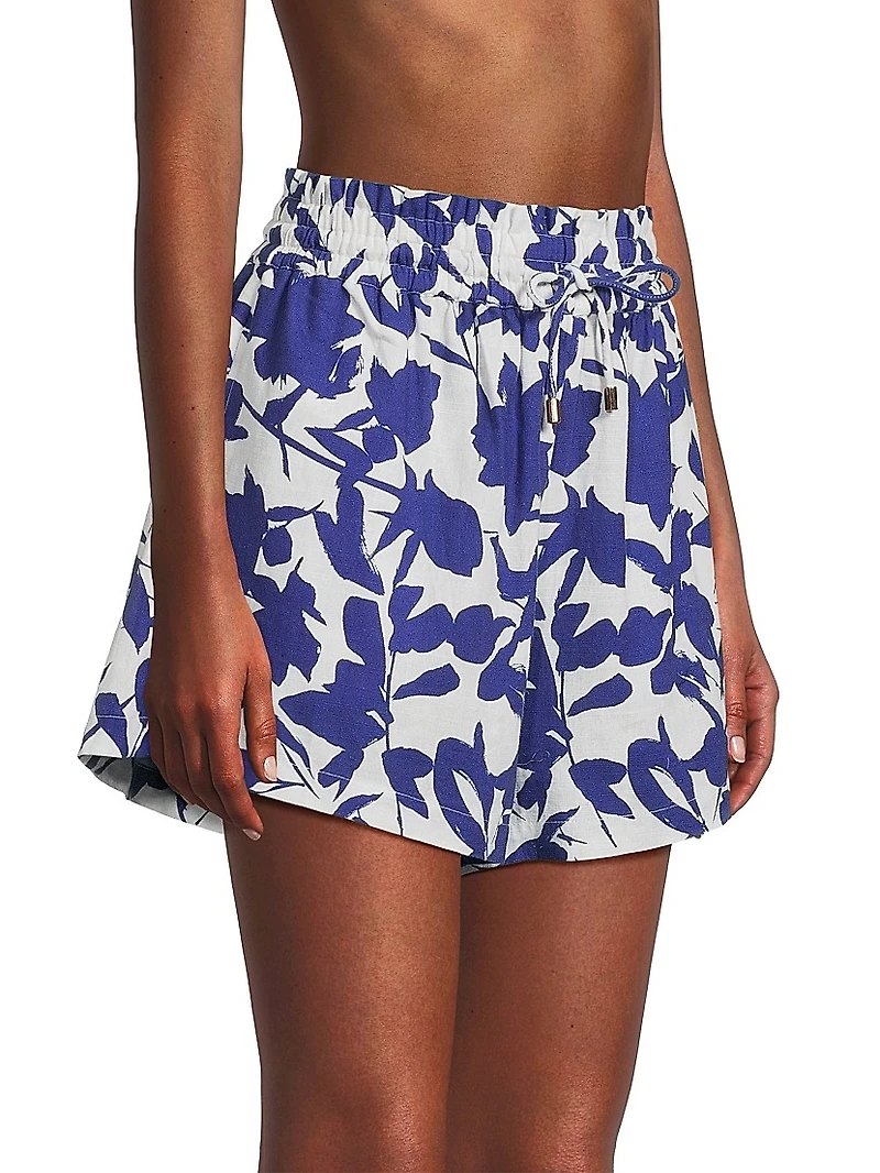 Vicki Floral Cotton Shorts