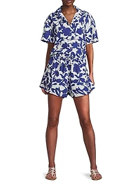 Vicki Floral Cotton Shorts