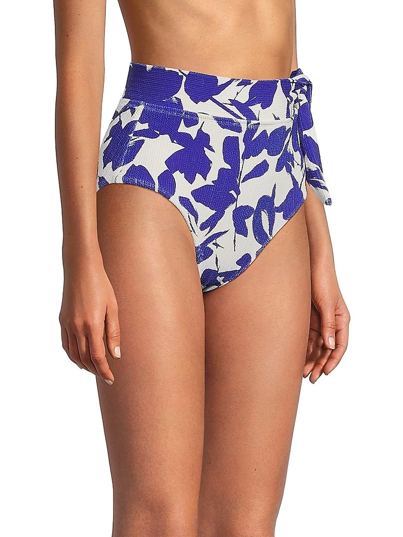 Side-Tie High-Waist Bikini Bottom