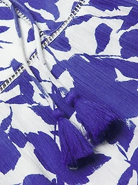 Gari Leaf Cotton Minidress