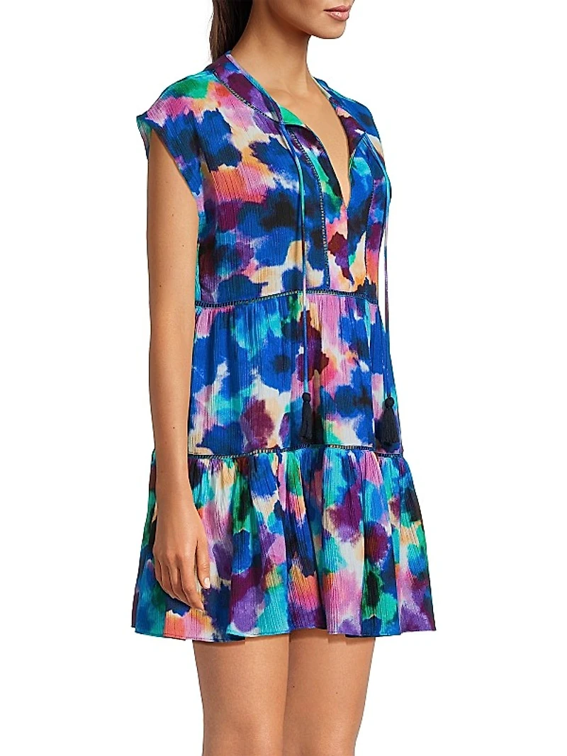 Gari Floral Cotton Minidress