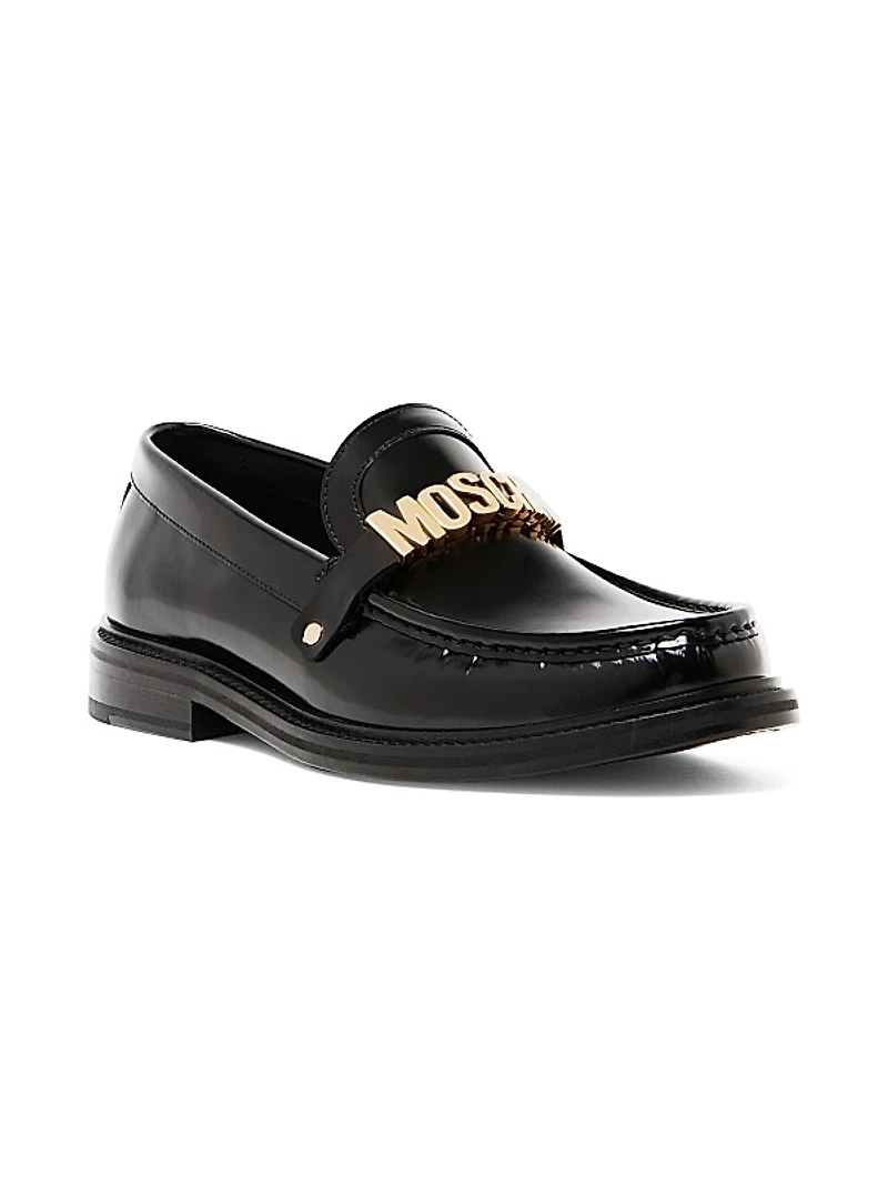 Logo-Detailed Leather Loafers
