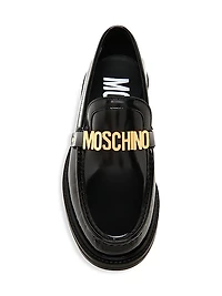 Logo-Detailed Leather Loafers