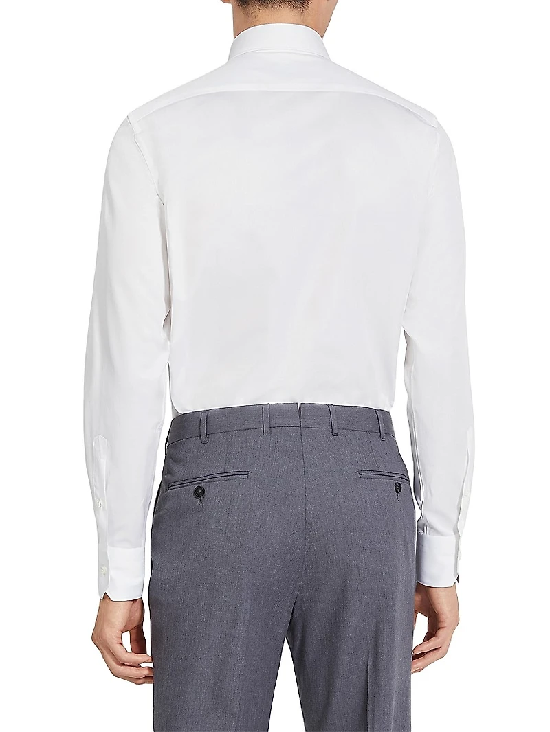 Micro-Striped Cotton Shirt