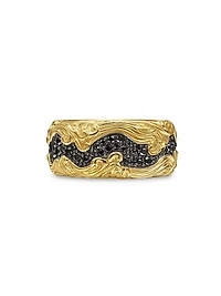 Waves Band Ring 18K Yellow Gold