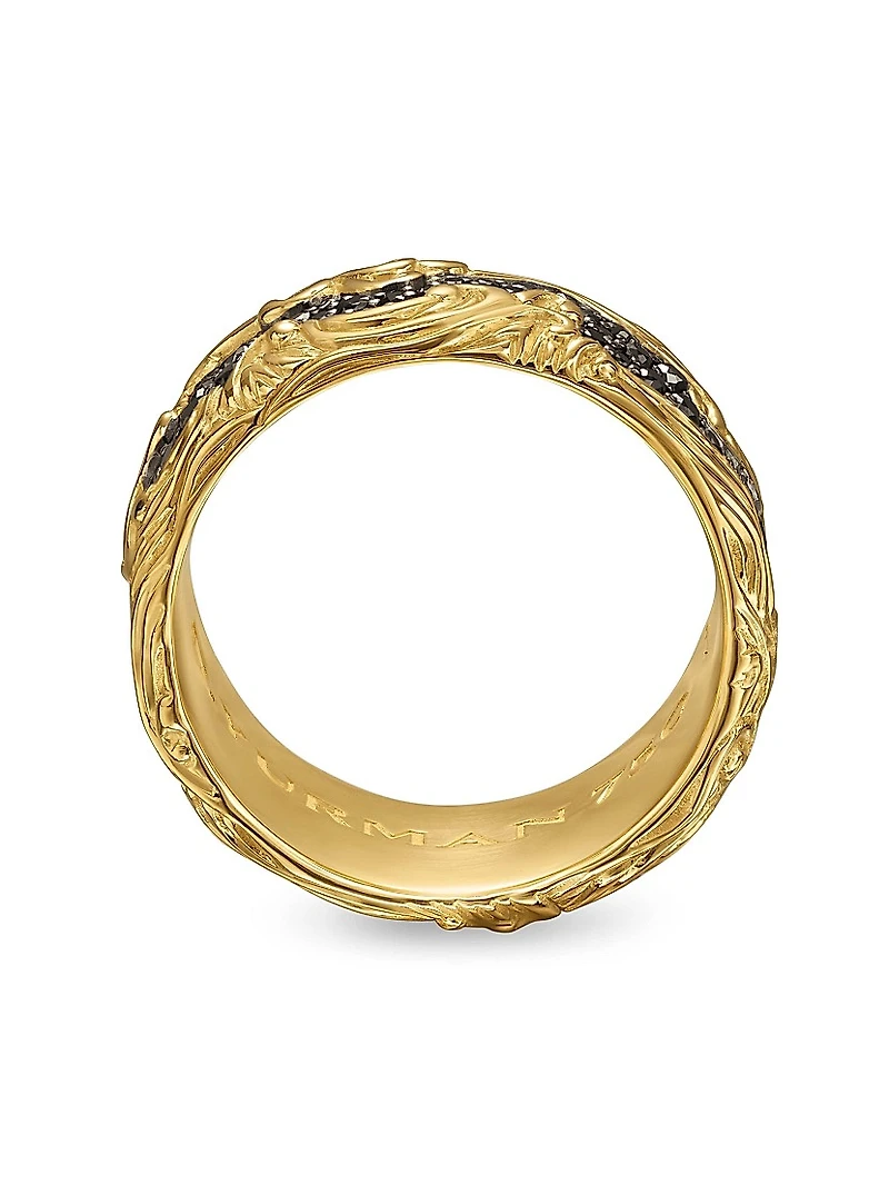 Waves Band Ring 18K Yellow Gold