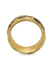 Waves Band Ring 18K Yellow Gold