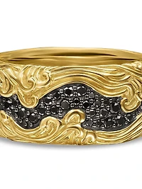 Waves Band Ring 18K Yellow Gold